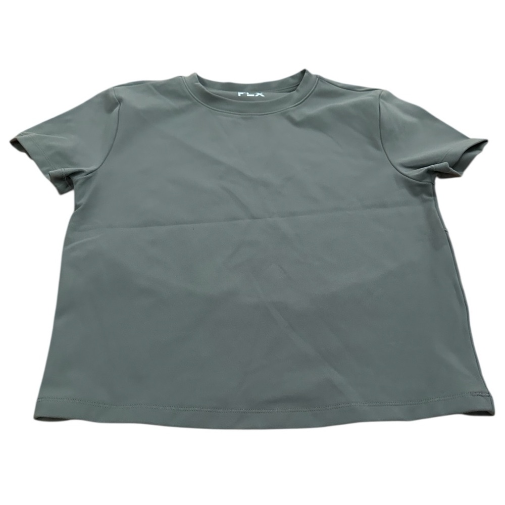 Flx travel crop top smoothing wicking